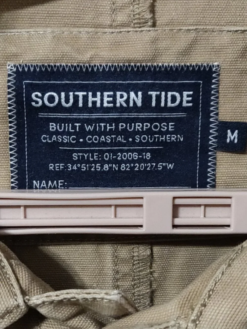 Southern Tide Canvas Utility Field Jacket Men's Medium